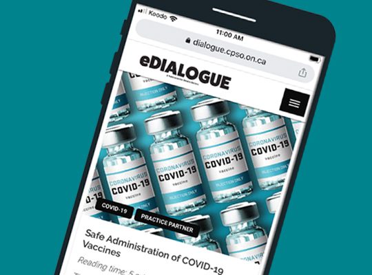 Mobile phone viewing eDialogue article