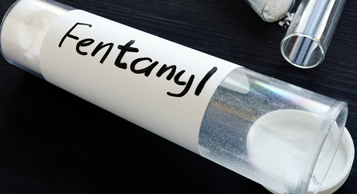 A tube labelled "fentanyl"