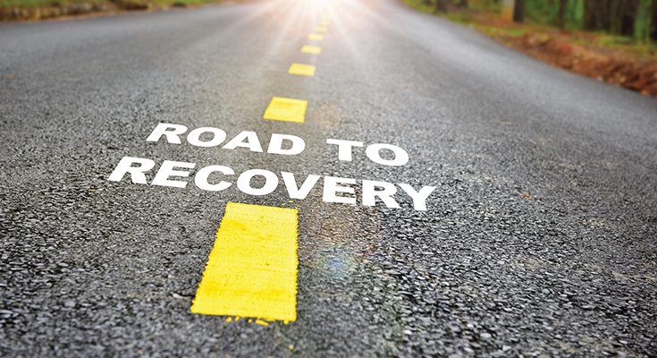 "Road to Recovery" on a road