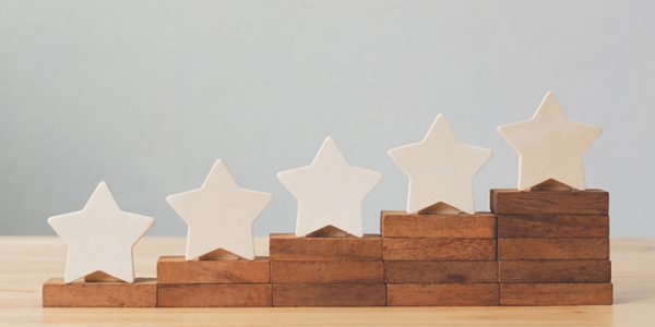 Stars on a wooden platform