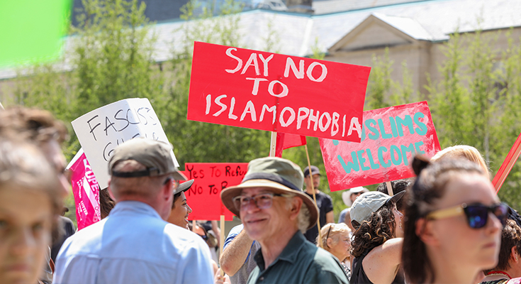 A 'Stop the Hate' Rally In Toronto, Canada - 11 Aug 2020